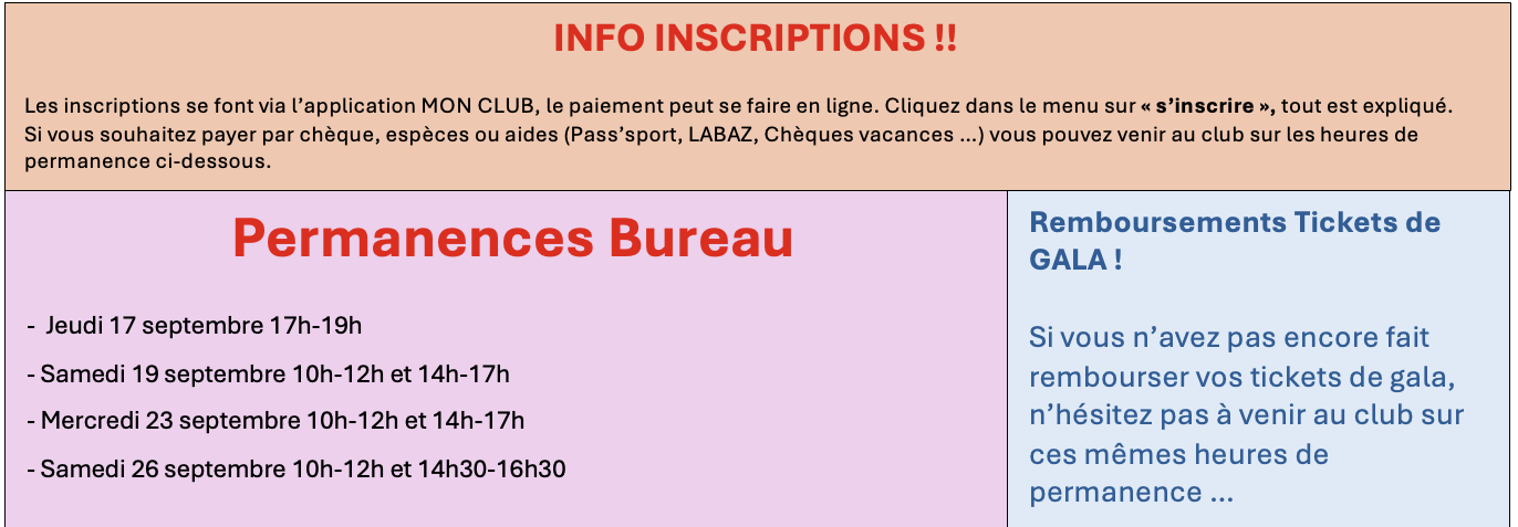 Gym Club du Perreux -Accueil
